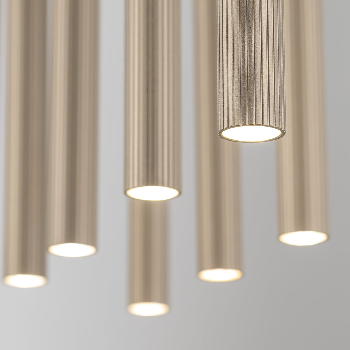 Lustră TK Lighting Ferro Bară, nisip, șampanie, 10 x G9, 11491