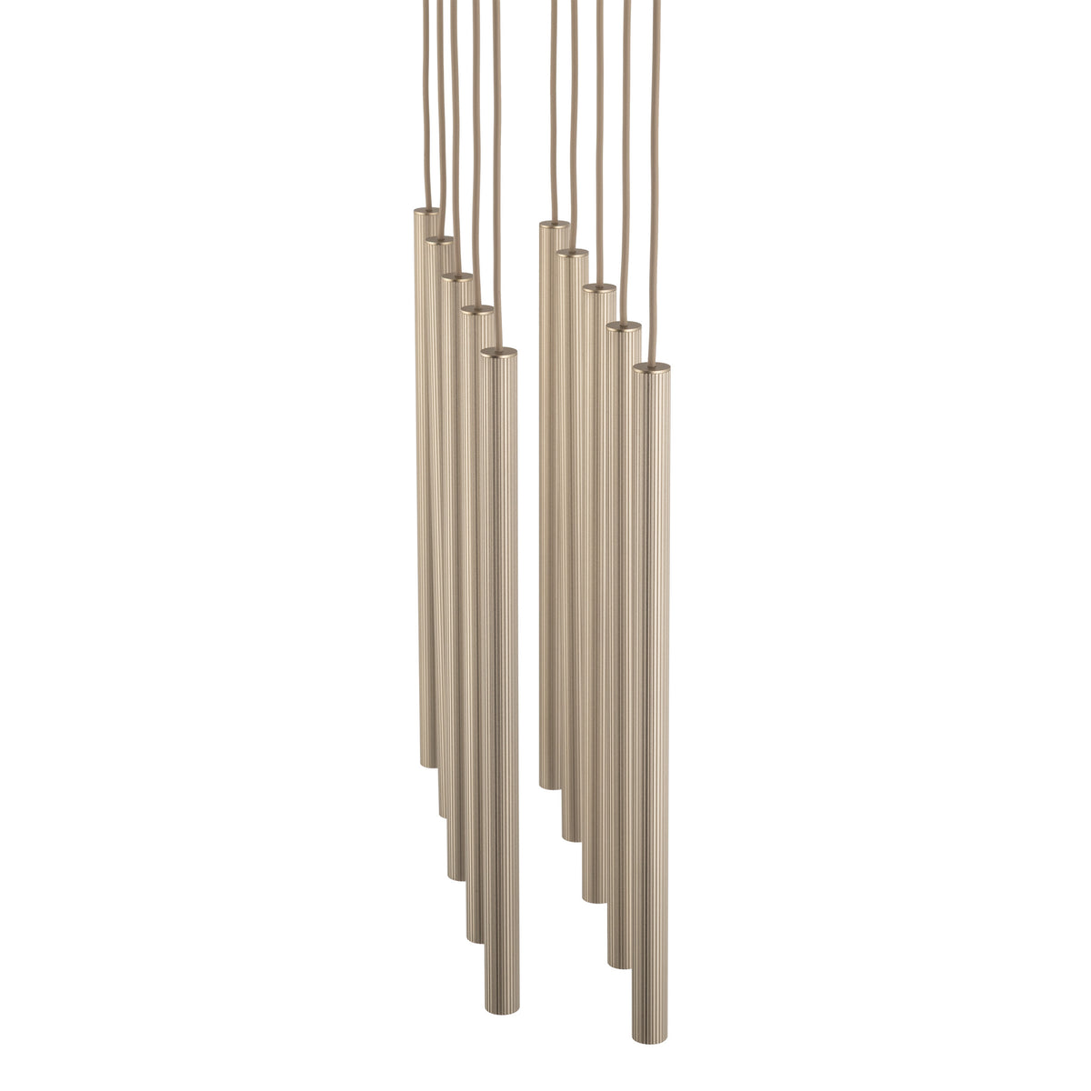 Lustră TK Lighting Ferro Bară, nisip, șampanie, 10 x G9, 11491