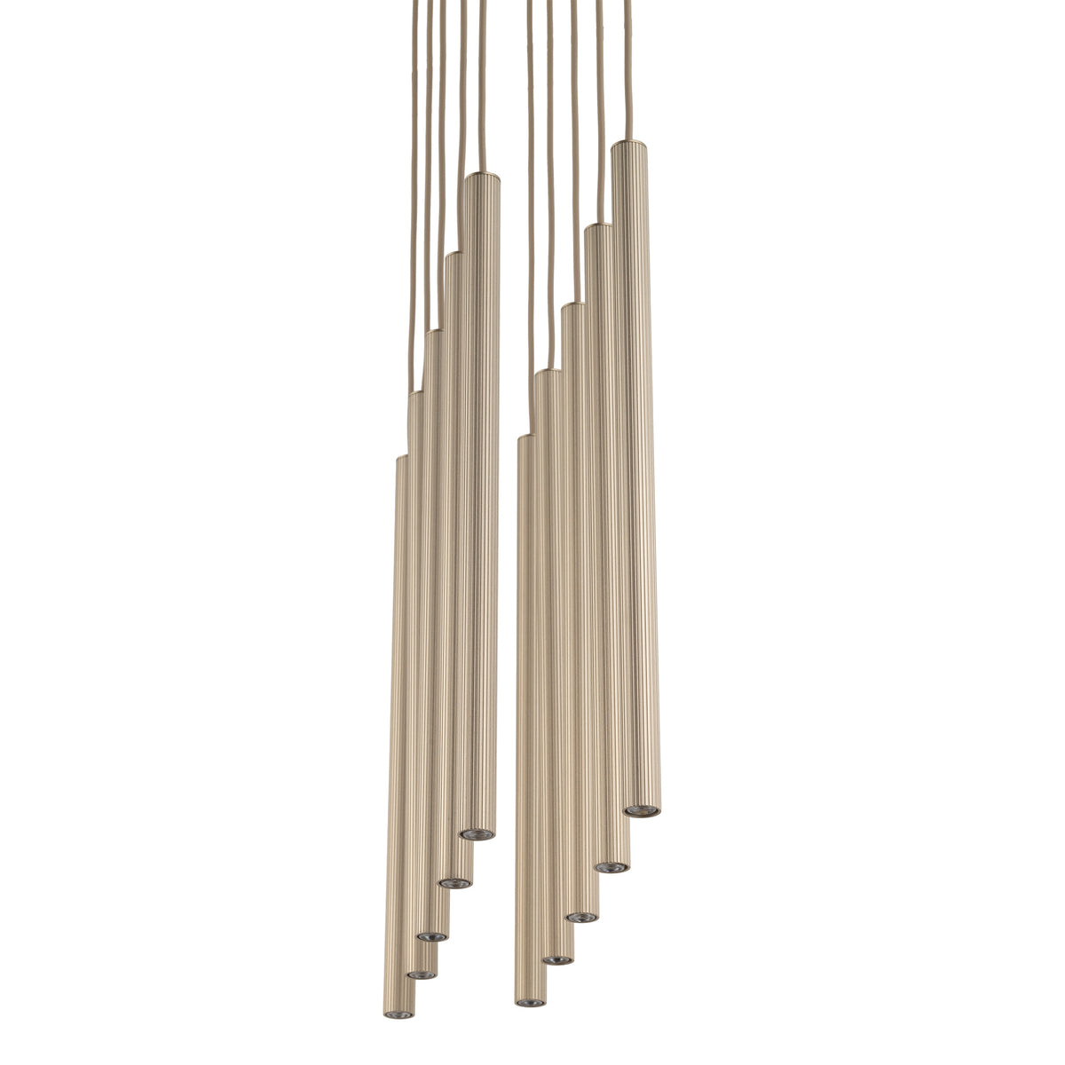 Lustră TK Lighting Ferro Bară, nisip, șampanie, 10 x G9, 11491