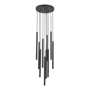 Lustră TK Lighting Ferro Rotund, negru, 10 x G9, 11492