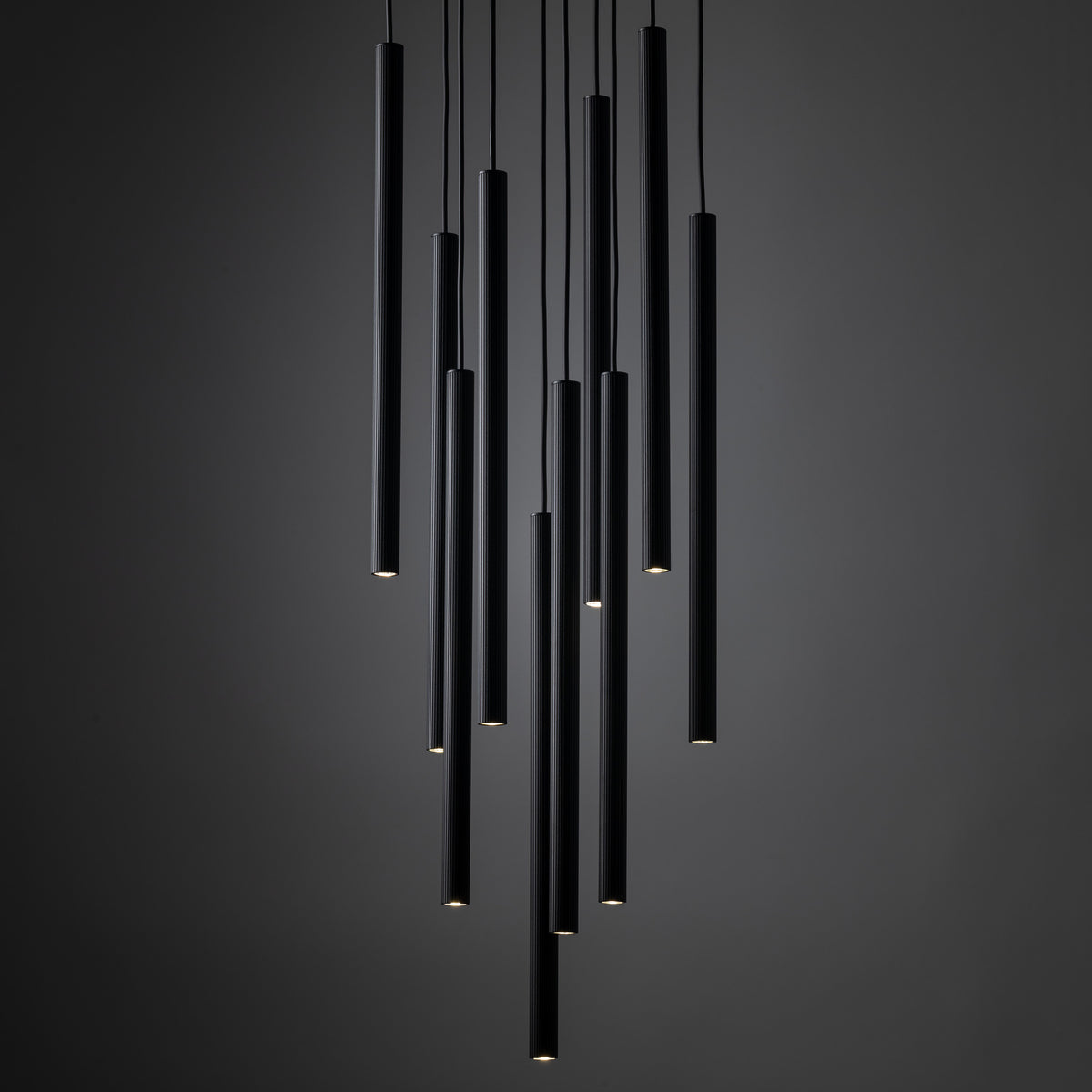 Lustră TK Lighting Ferro Rotund, negru, 10 x G9, 11492