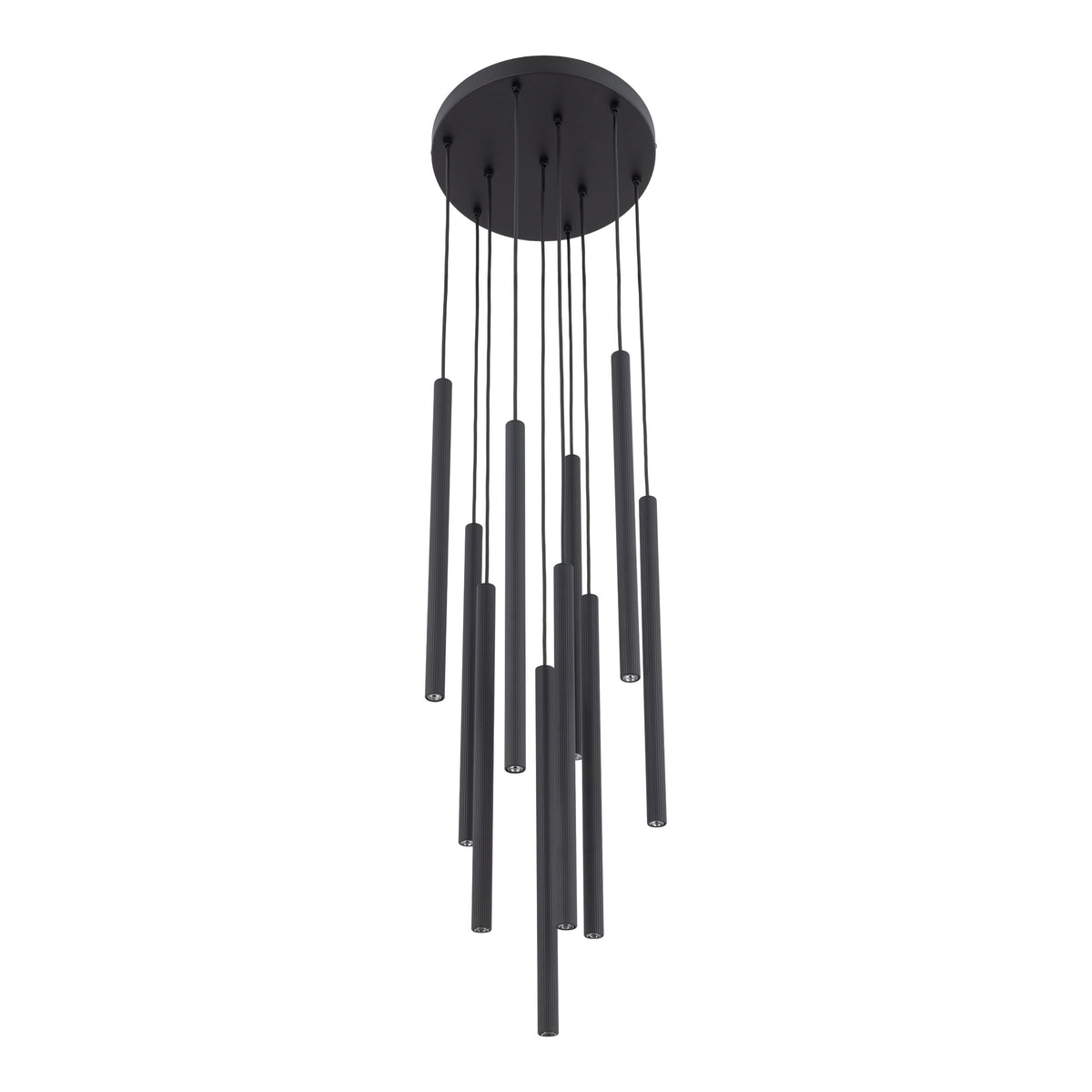 Lustră TK Lighting Ferro Rotund, negru, 10 x G9, 11492