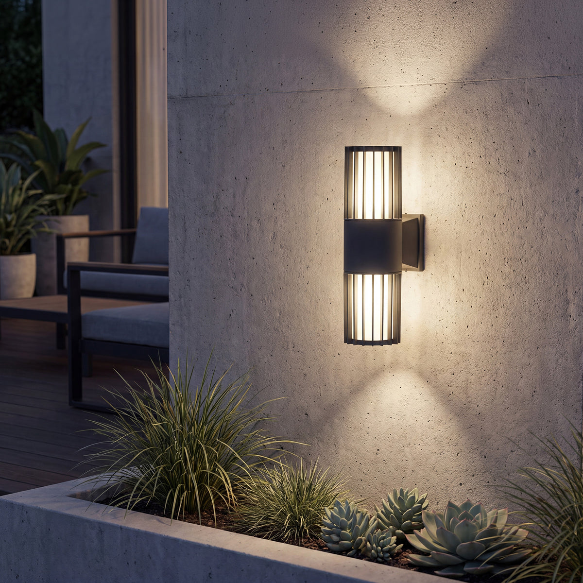 Aplică de exterior TK Lighting Ribo, gri, 2 x E27, 11507