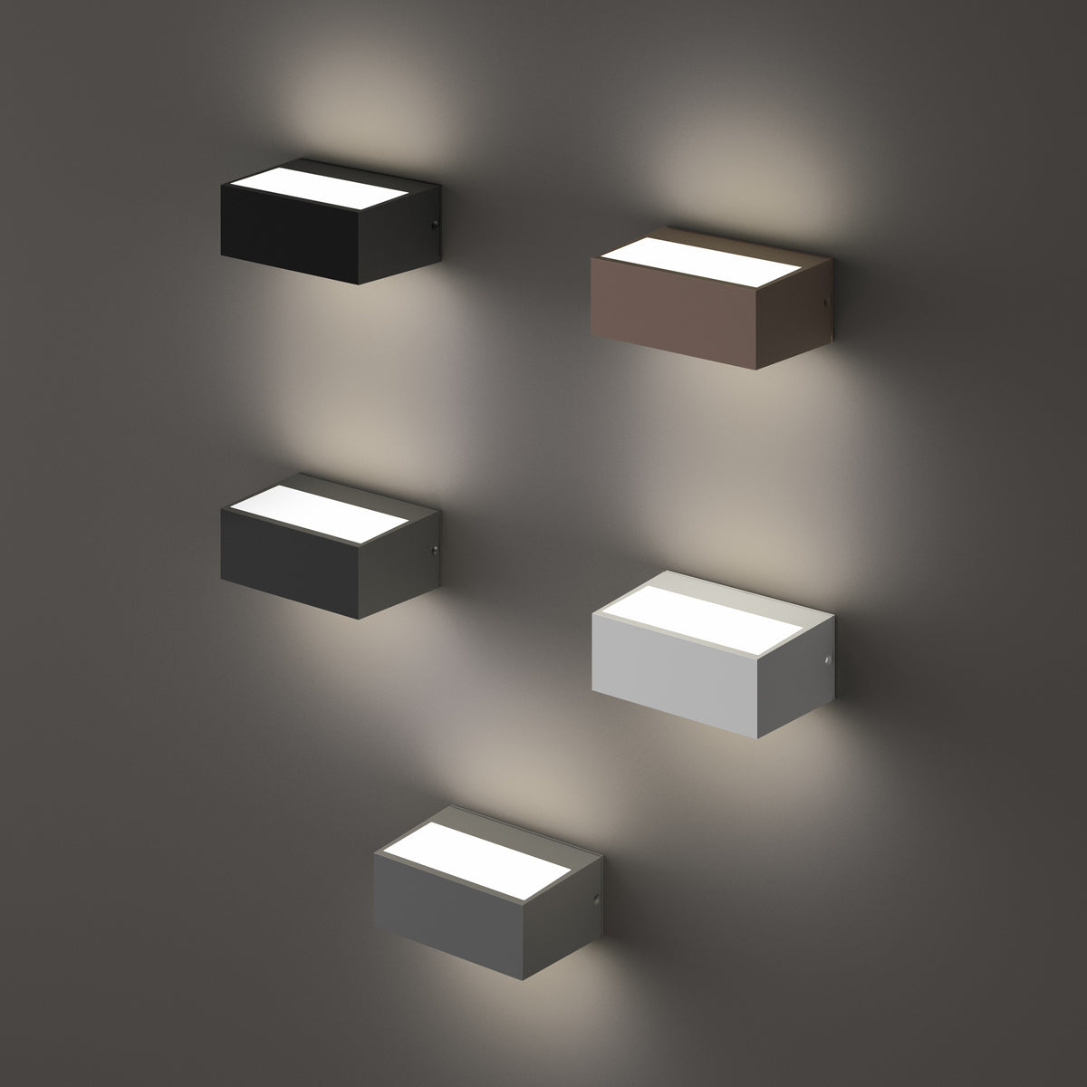 Aplică de exterior Ideal Lux Twin AP1, antracit, 115368