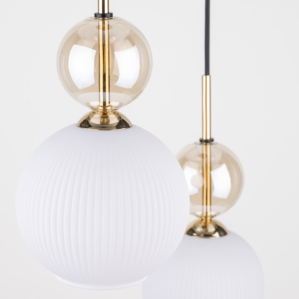 Lustră TK Lighting Sophia Cognacwhite, 3 x E14, 11592