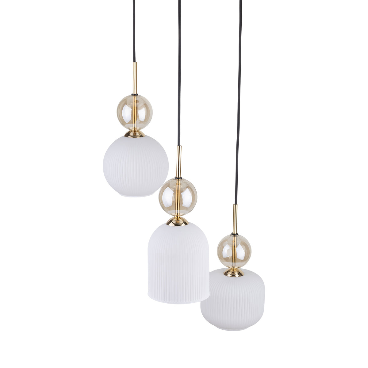 Lustră TK Lighting Sophia Cognacwhite, 3 x E14, 11592
