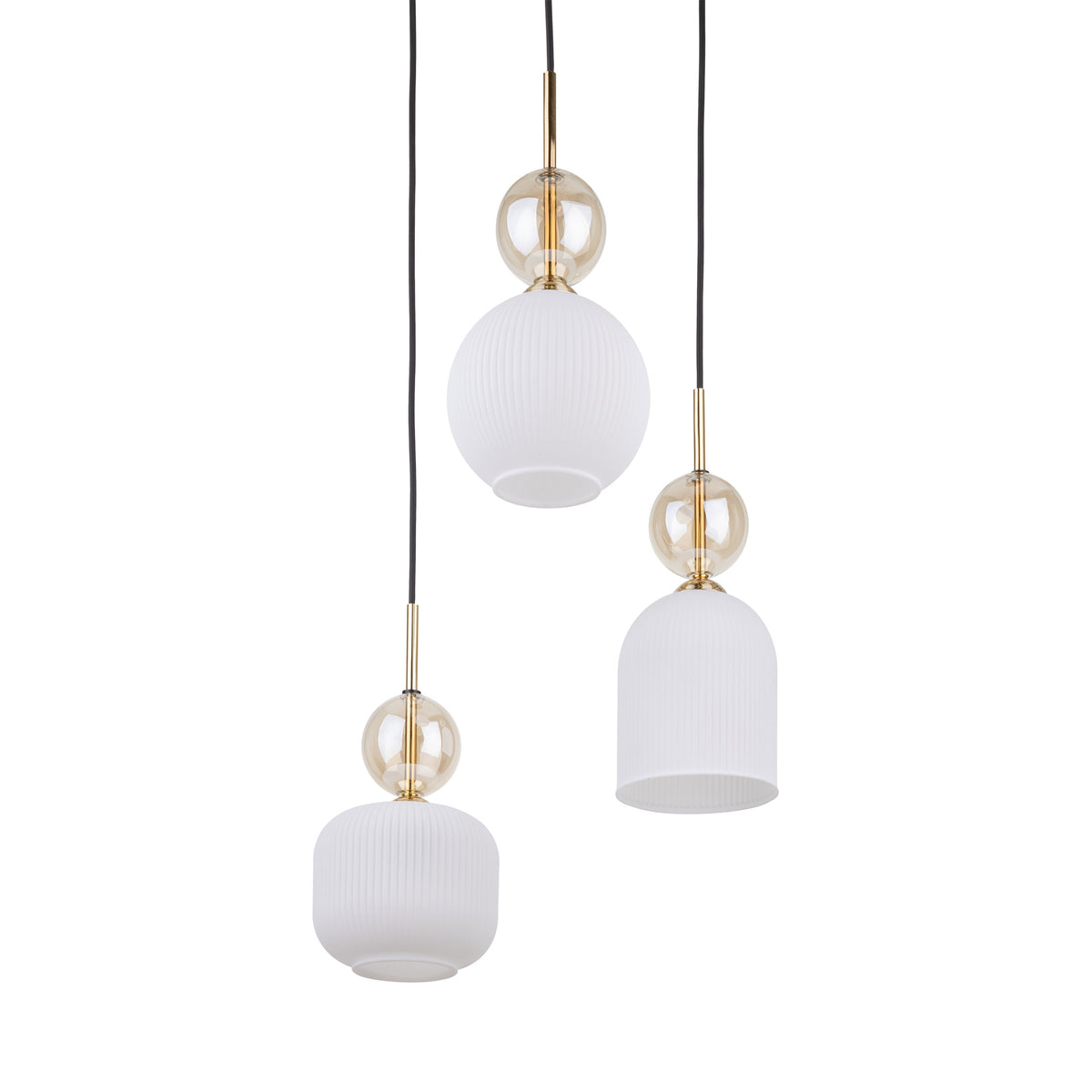 Lustră TK Lighting Sophia Cognacwhite, 3 x E14, 11592