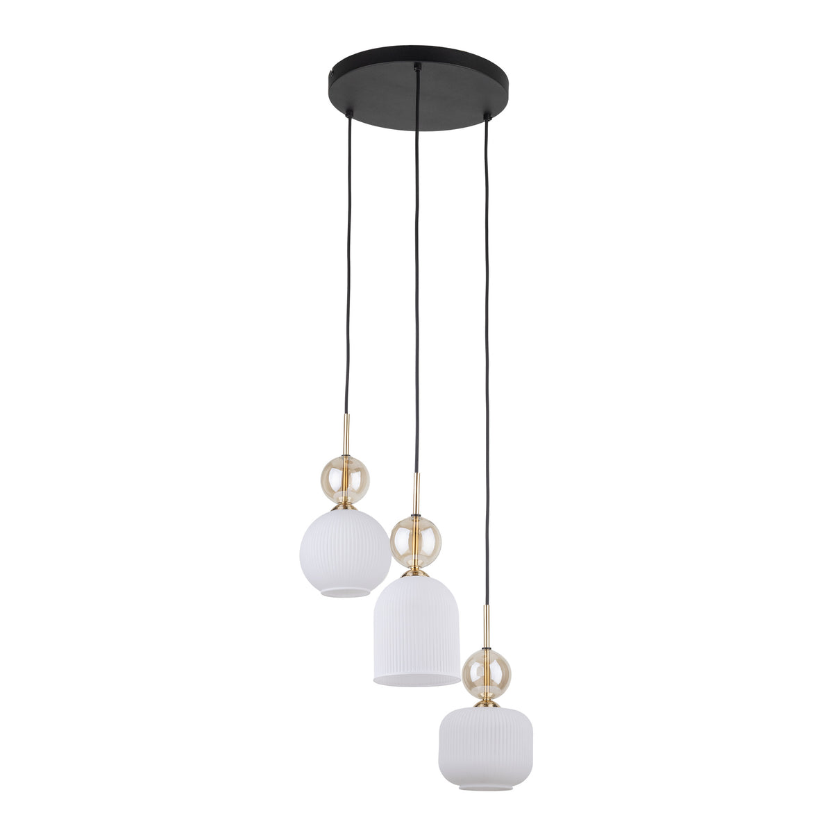 Lustră TK Lighting Sophia Cognacwhite, 3 x E14, 11592