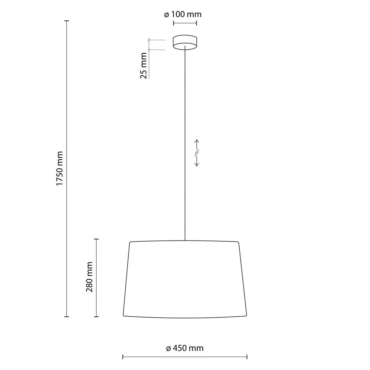 Pendul TK Lighting Maja, nisip, 11597