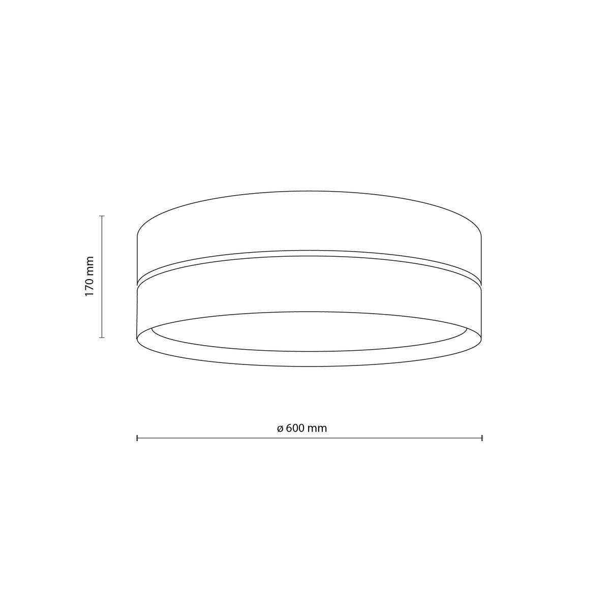 Plafonieră TK Lighting Calma 600, 4 x E27, 11599