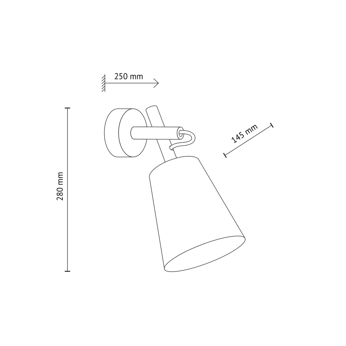 Aplică TK Lighting Vaio, nisip, 11604