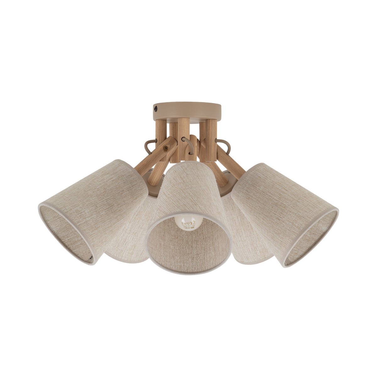 Plafonieră TK Lighting Vaio, nisip, 5 x E27, 11606