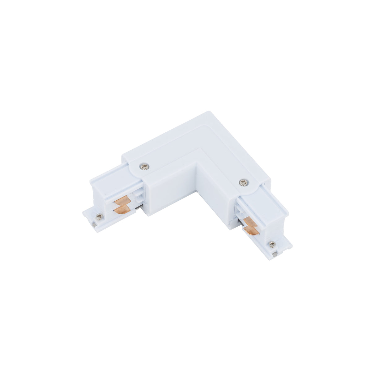 Conector pentru șină TK Lighting Tracer Trifazat în Unghi Right, alb, 11607