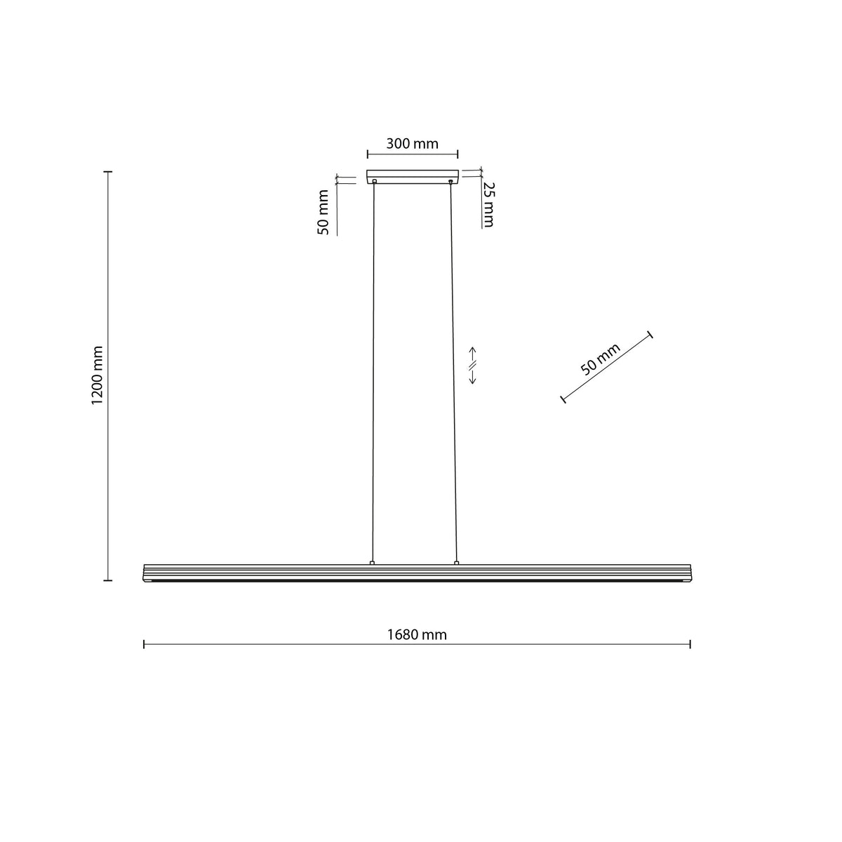 Pendul TK Lighting Viga Szczotkowana, lemn, pin, nuc, 11654