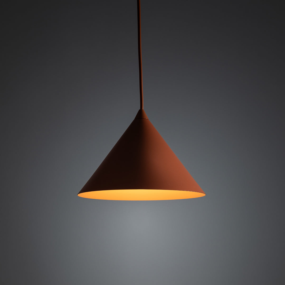 Spot pe șină TK Lighting Tracer Trifazat Cono, cărămiziu, 11669