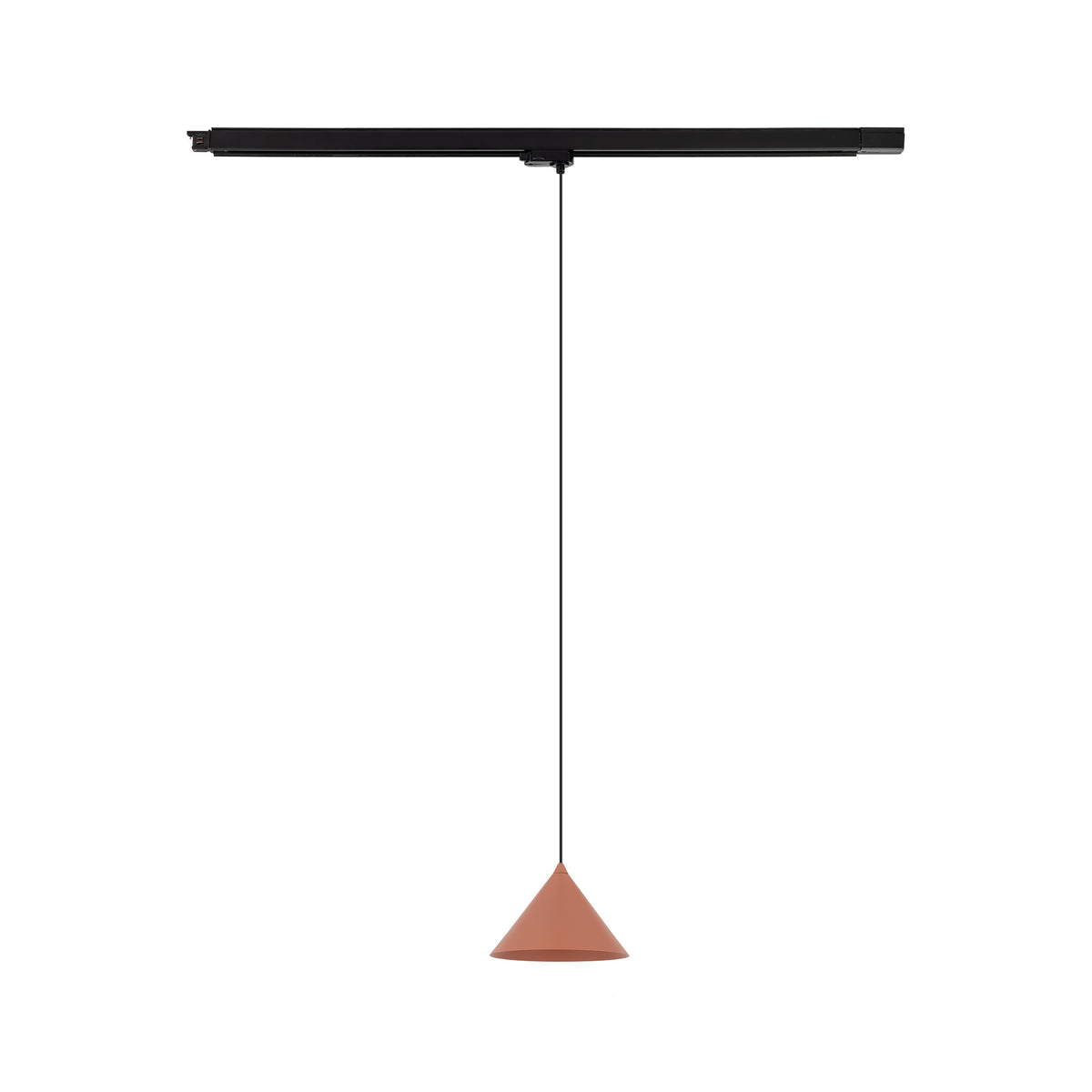 Spot pe șină TK Lighting Tracer Trifazat Cono, cărămiziu, 11669