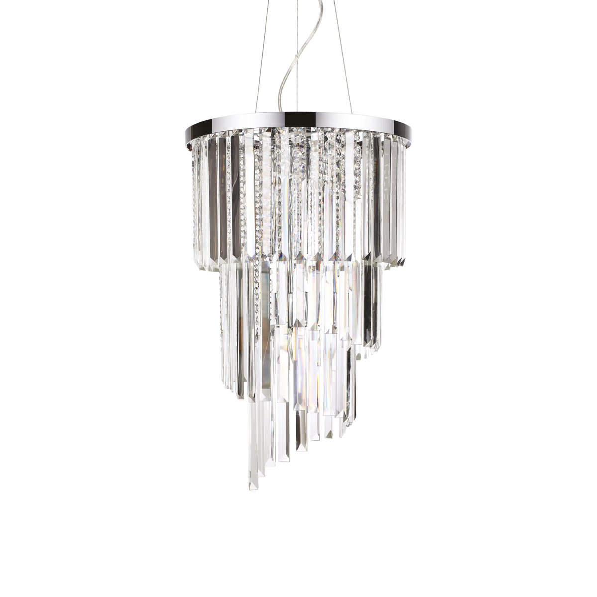 Lustră Ideal Lux Carlton SP8, crom, 117737