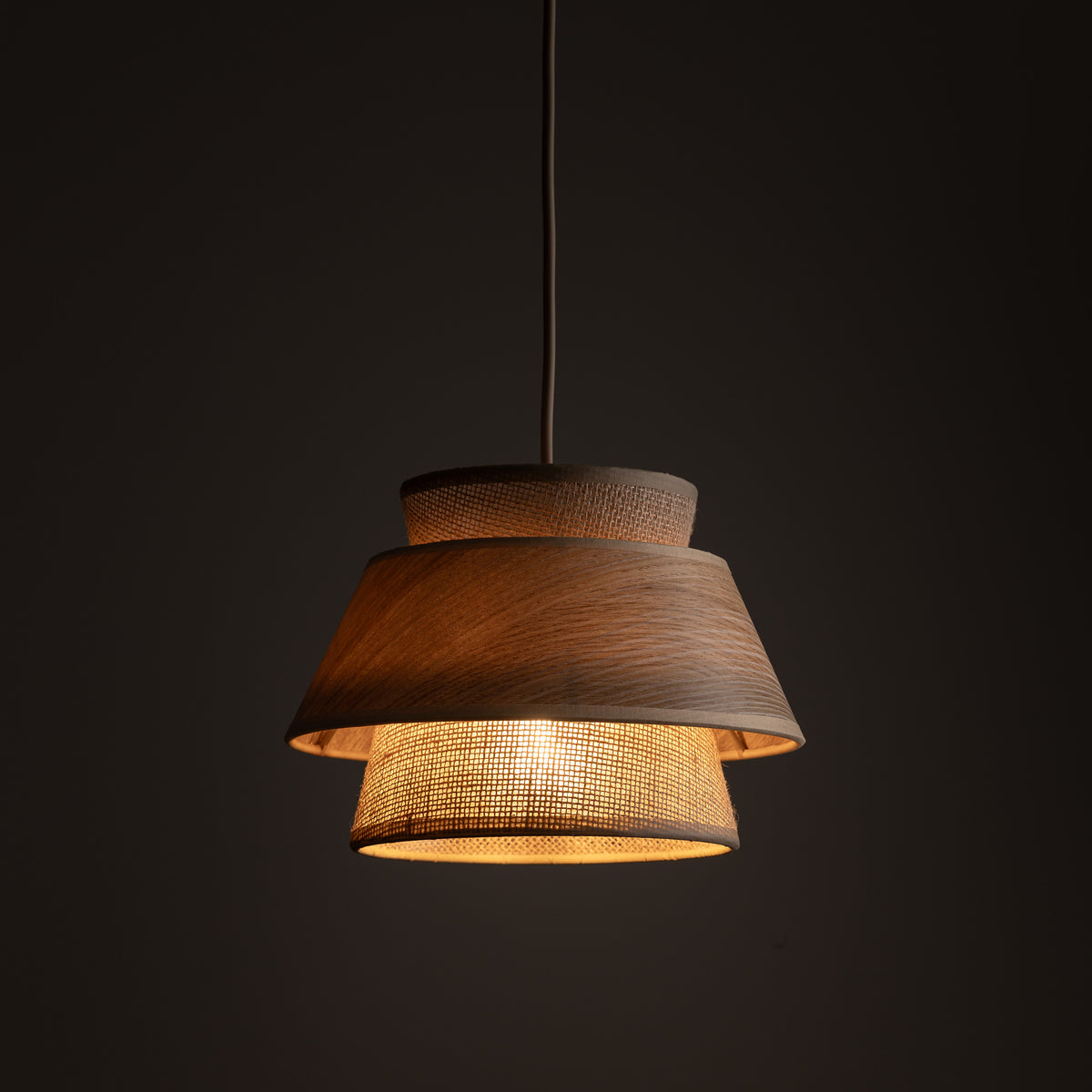 Pendul TK Lighting Kalum, lemn, 11783