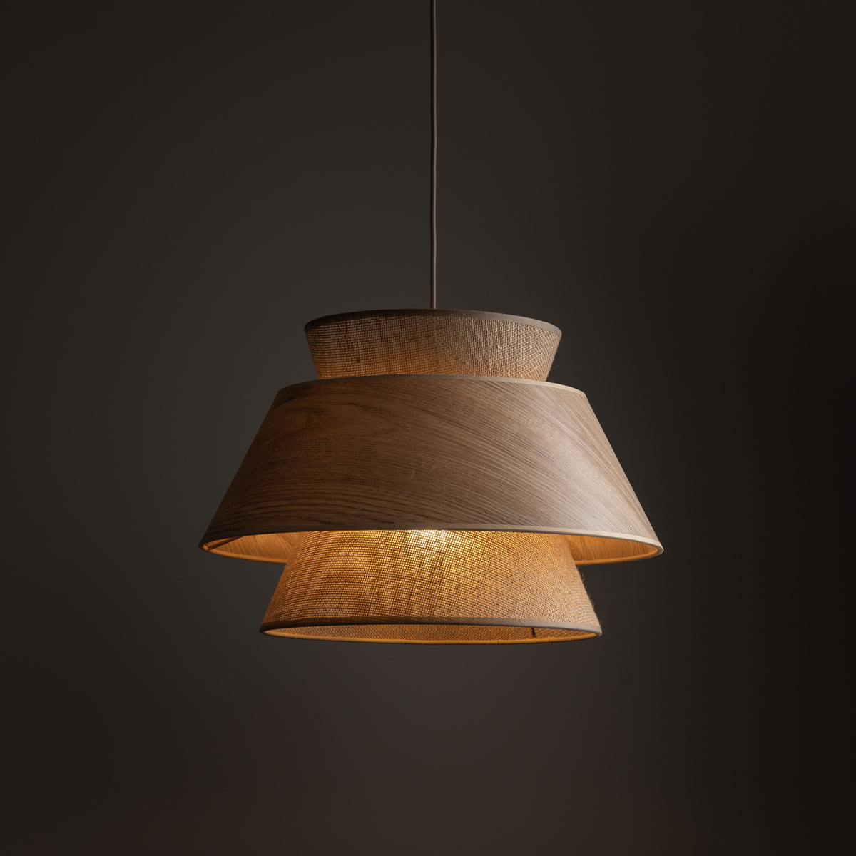 Pendul TK Lighting Kalum, lemn, 11784
