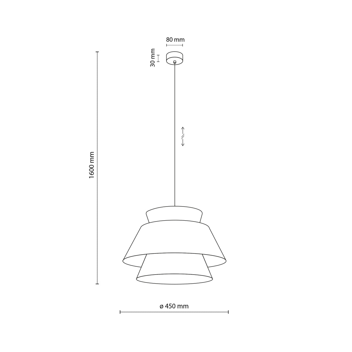 Pendul TK Lighting Kalum, lemn, 11784