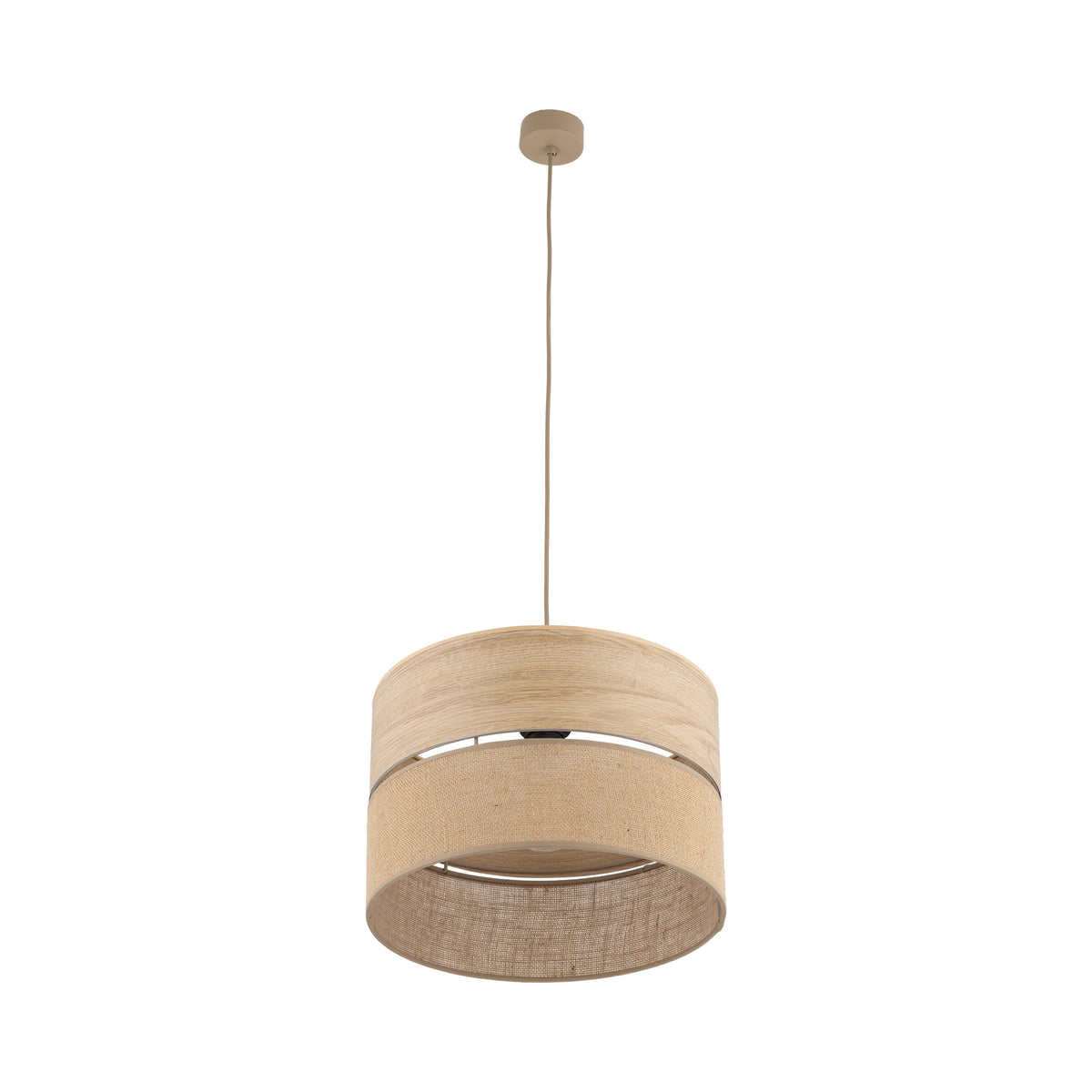 Pendul TK Lighting Dorma, lemn, iută, 11786
