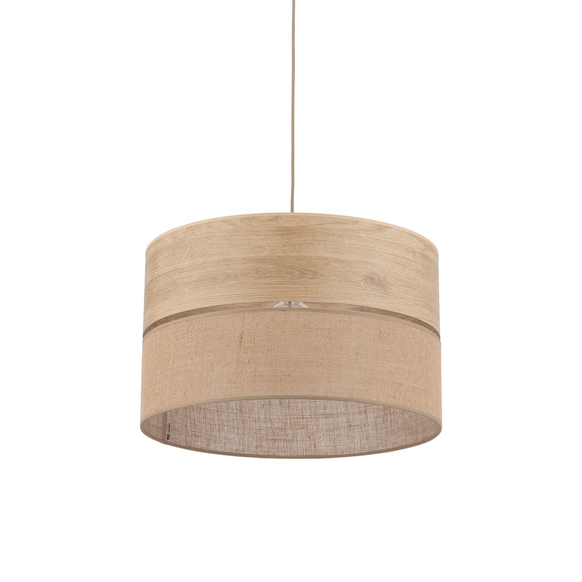 Pendul TK Lighting Dorma, lemn, iută, 11787