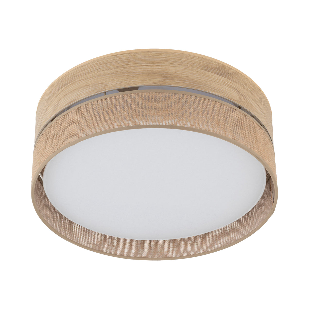 Plafonieră TK Lighting Dorma, lemn, iută, 4 x E27, 11790