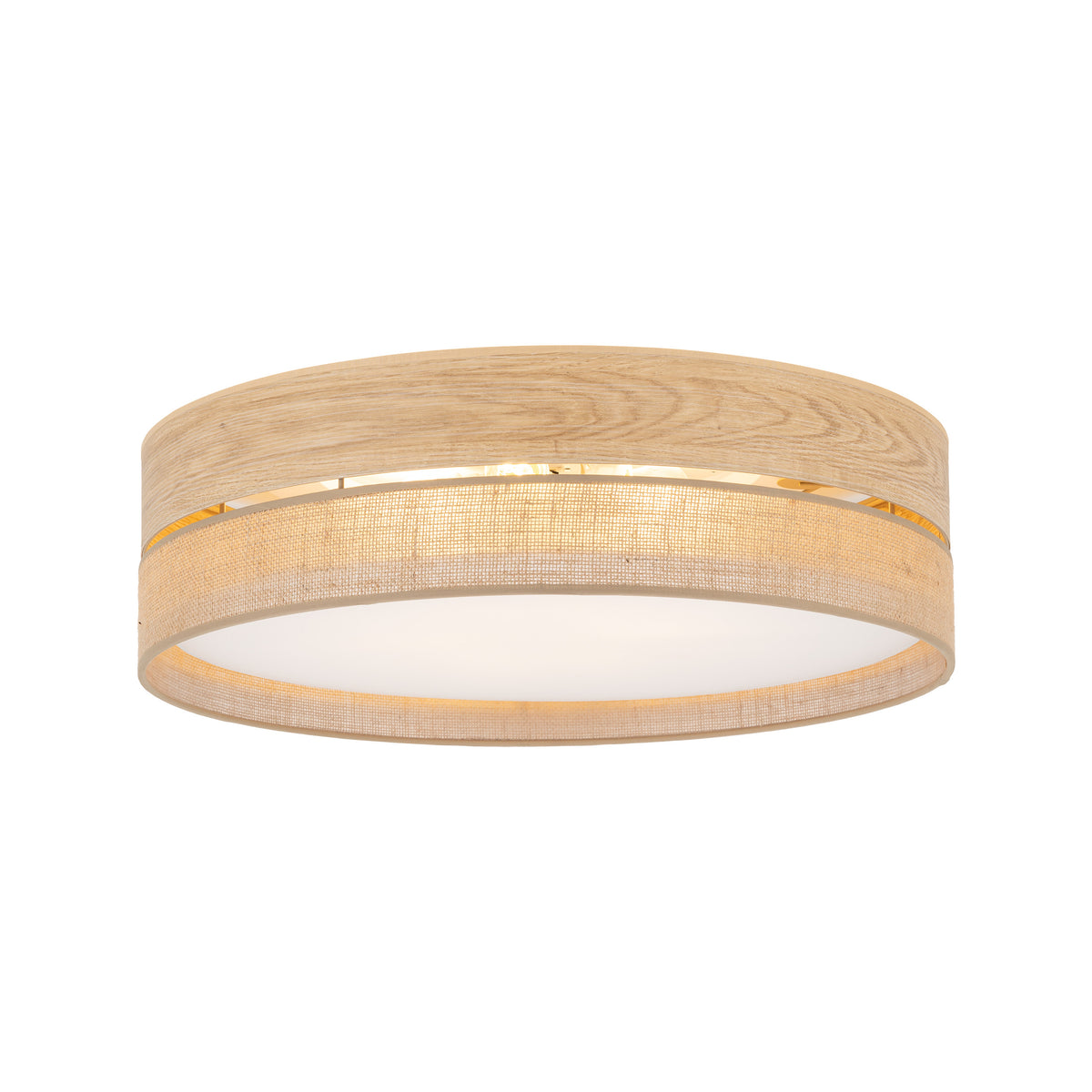 Plafonieră TK Lighting Dorma, lemn, iută, 4 x E27, 11791