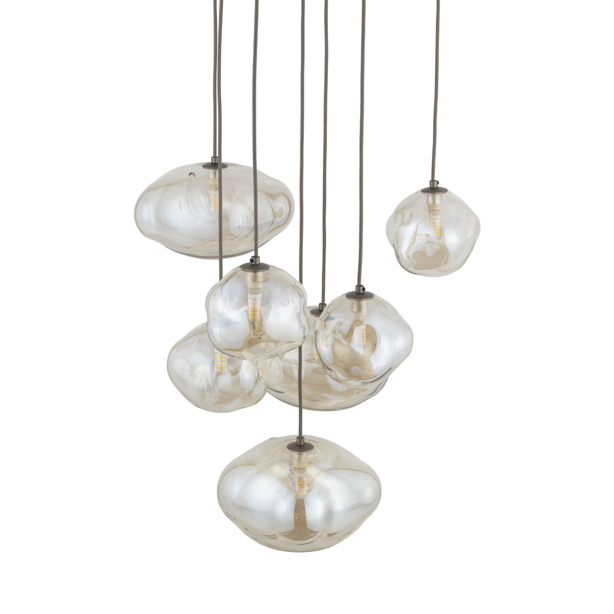 Lustră TK Lighting Nebia, maro, 7 x G9, 11792