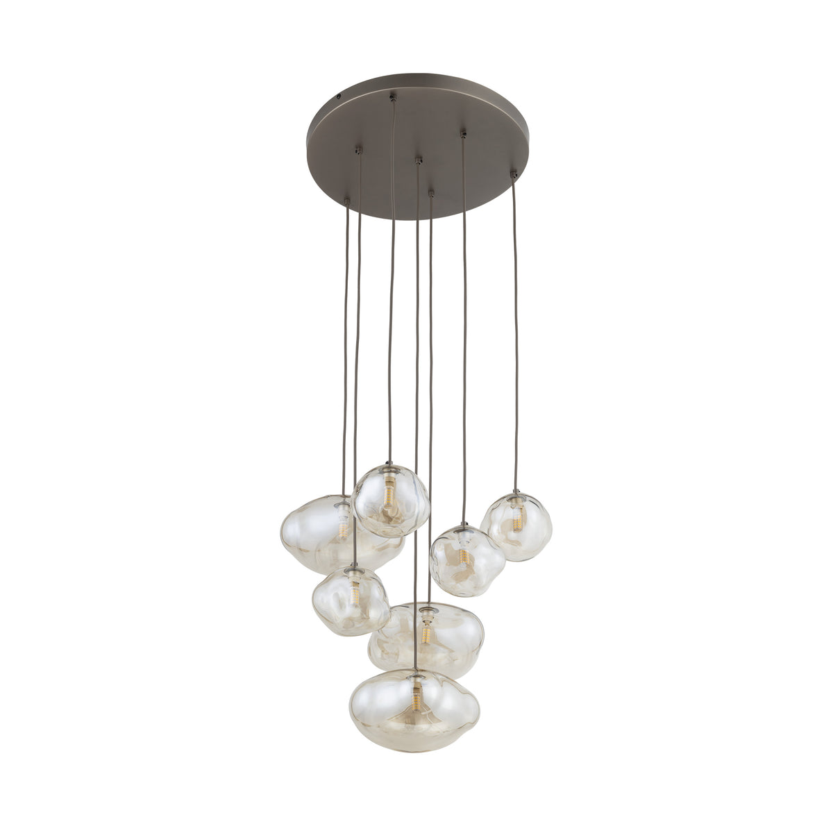 Lustră TK Lighting Nebia, maro, 7 x G9, 11792