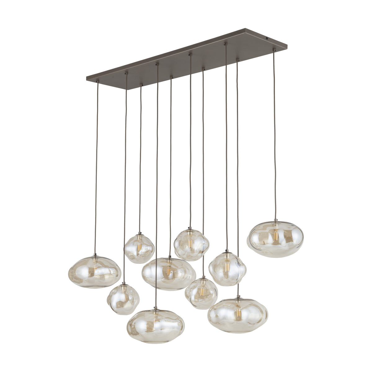 Lustră TK Lighting Nebia, maro, 10 x G9, 11793