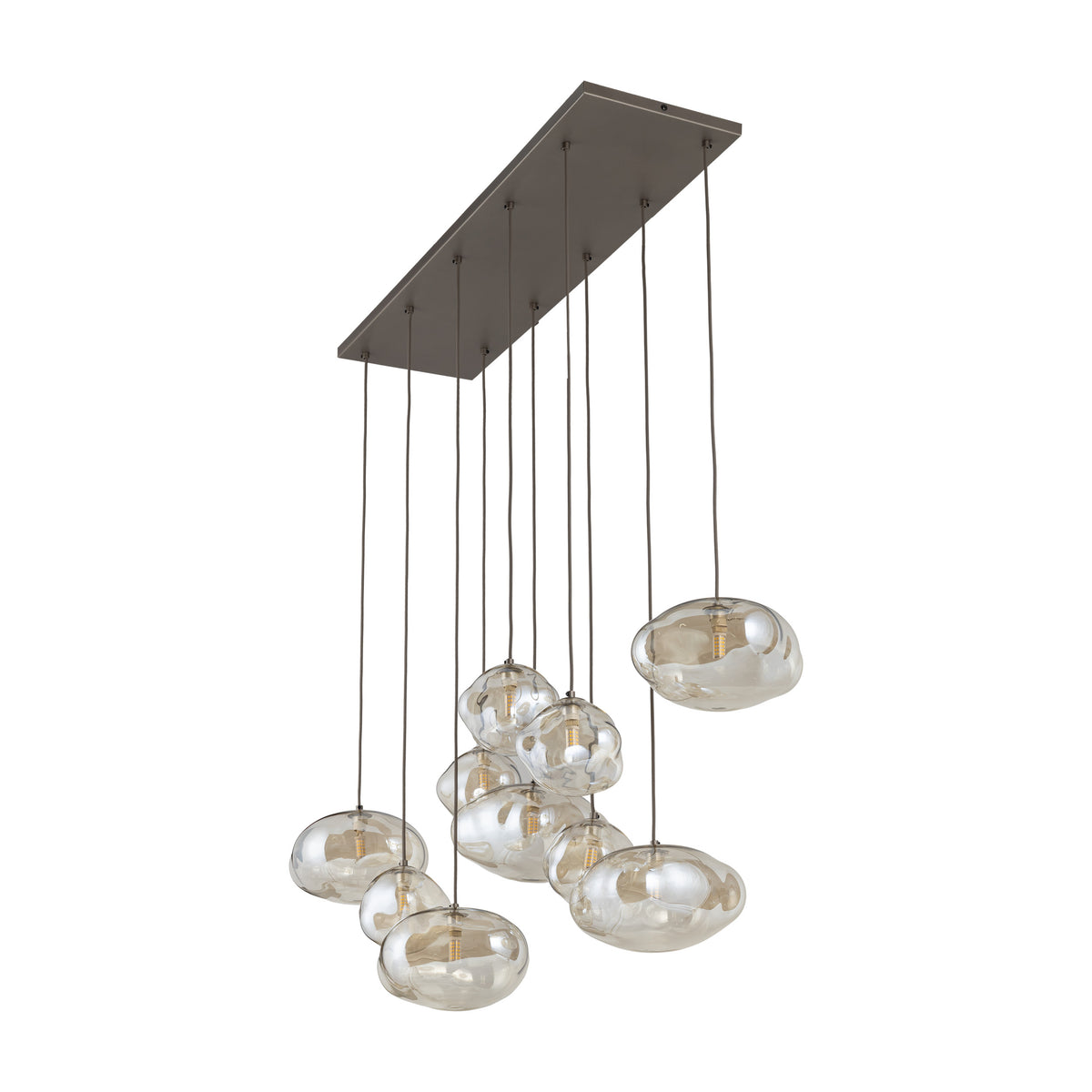 Lustră TK Lighting Nebia, maro, 10 x G9, 11793