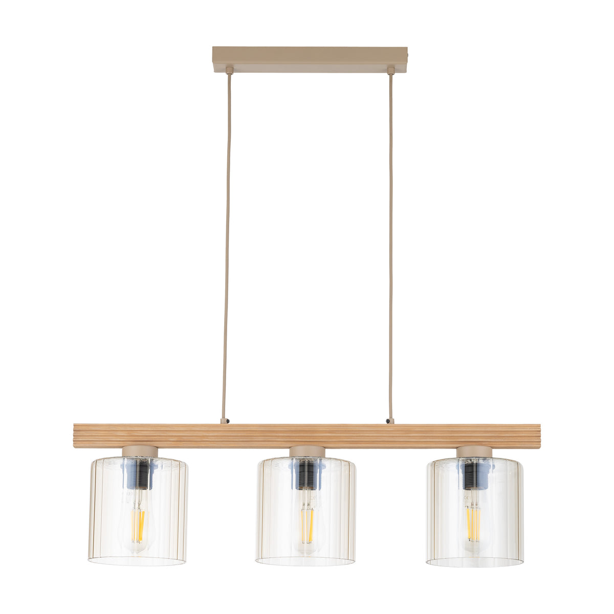 Lustră TK Lighting Viga Glass, 3 x E27, 11805
