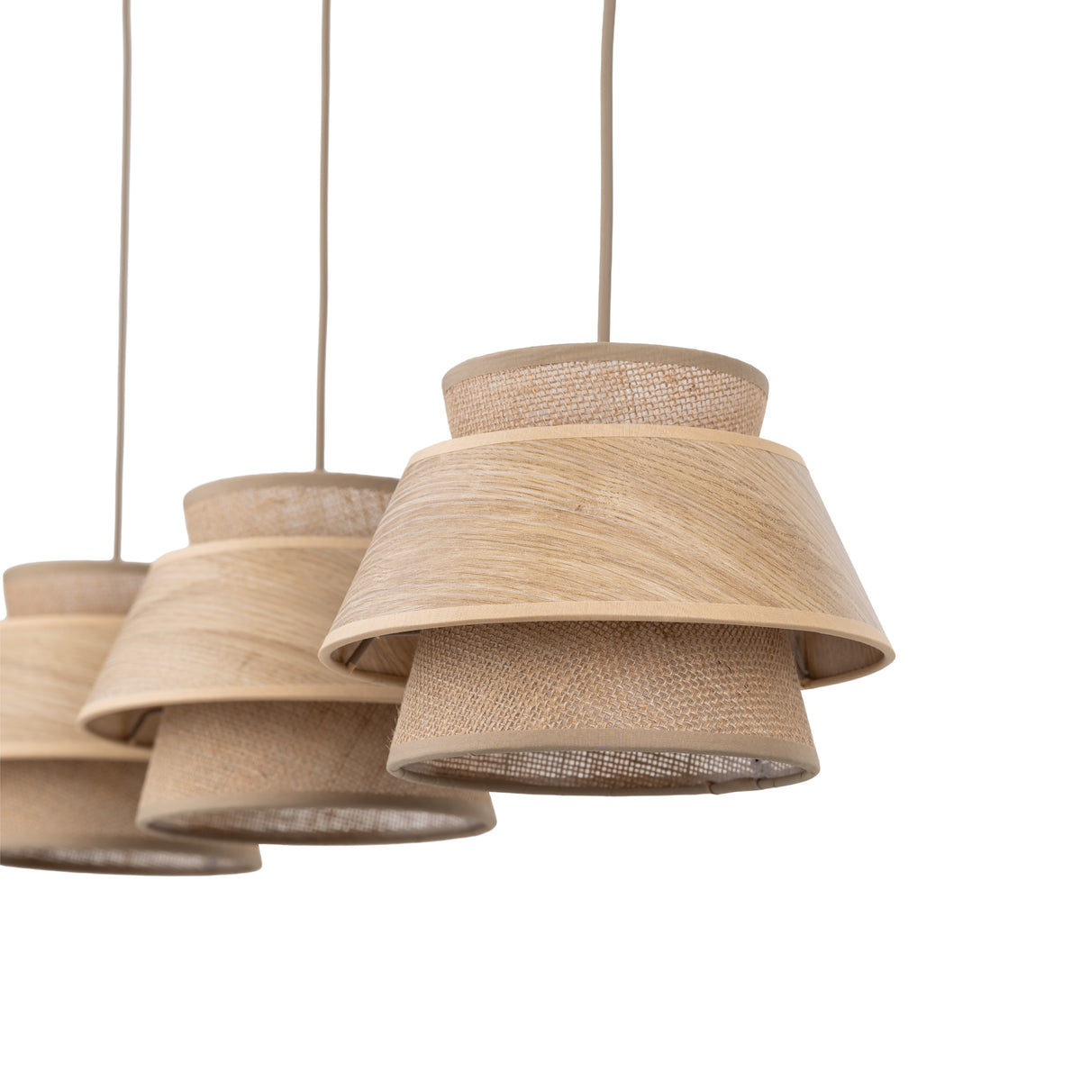 Lustră TK Lighting Kalum, lemn, 3 x E27, 11810