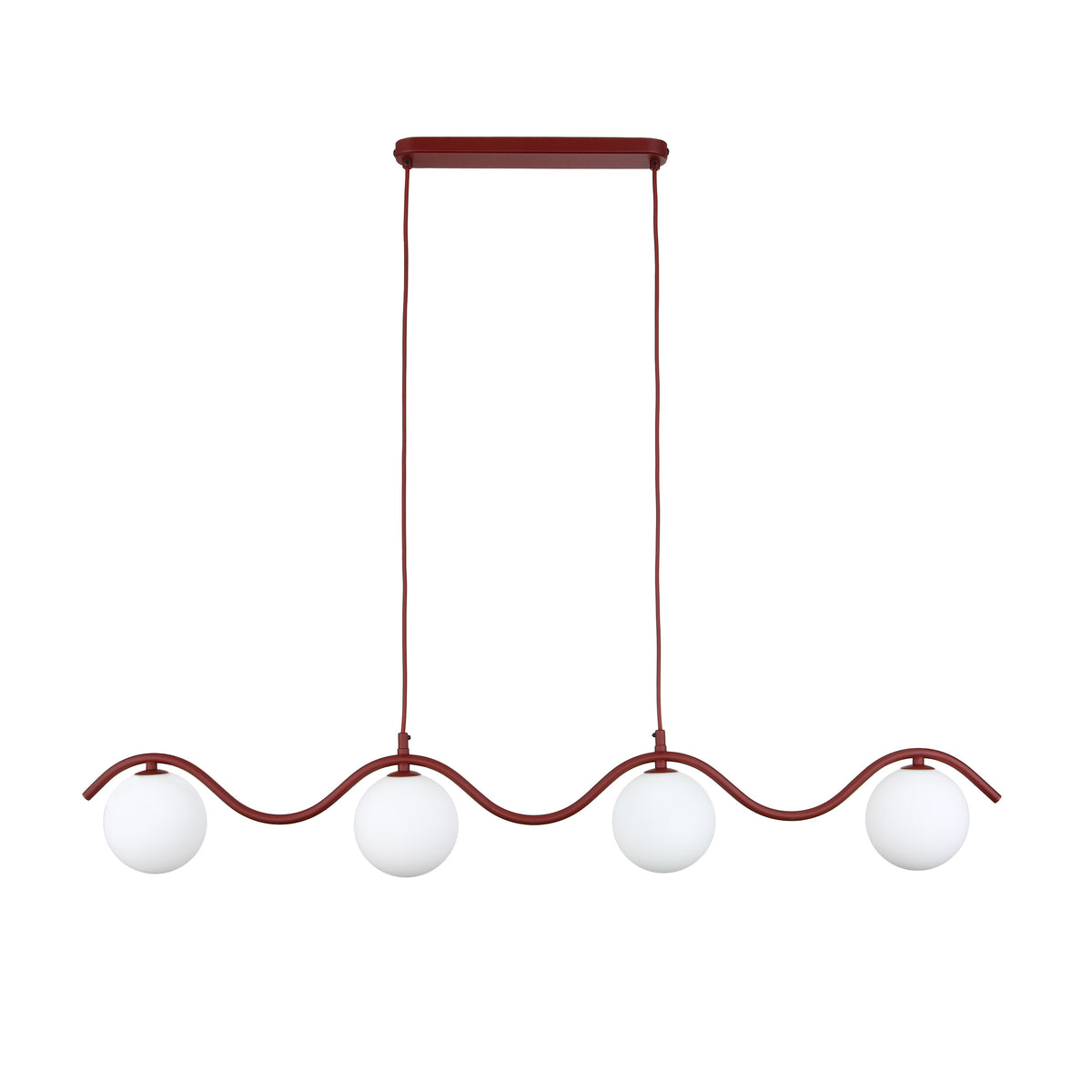 Lustră TK Lighting Ancona, burgund, 4 x G9, 11829