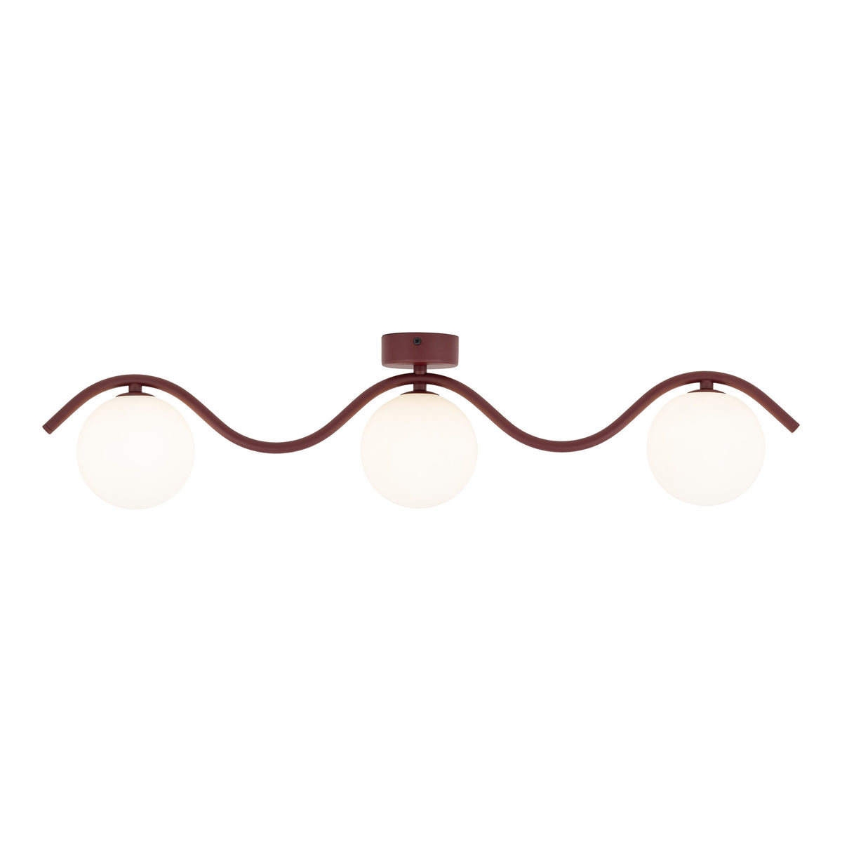 Plafonieră TK Lighting Ancona, burgund, 3 x G9, 11830