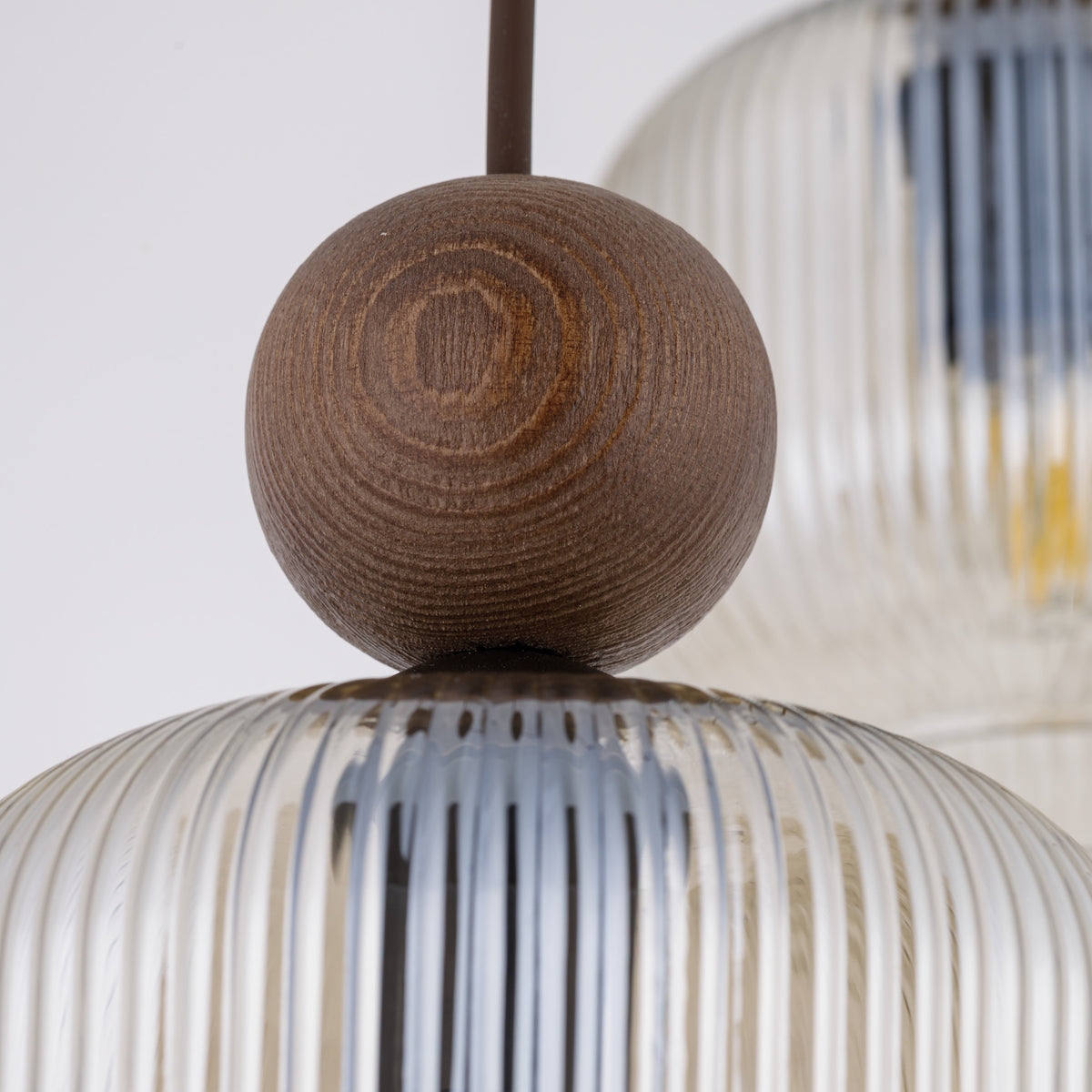 Lustră TK Lighting Ballo Rotund, nuc, 3 x E14, 11838