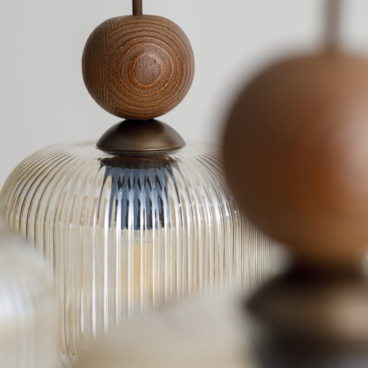 Lustră TK Lighting Ballo, nuc, 6 x E14, 11840