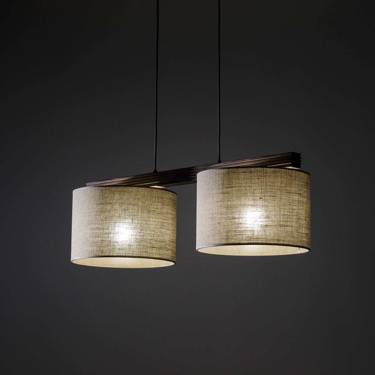 Lustră TK Lighting Viga Shade, nuc, 2 x E27, 11842