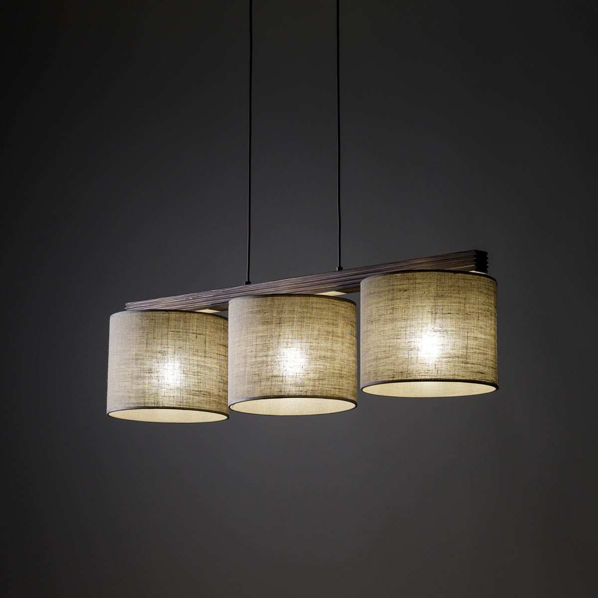 Lustră TK Lighting Viga Shade, nuc, 3 x E27, 11843
