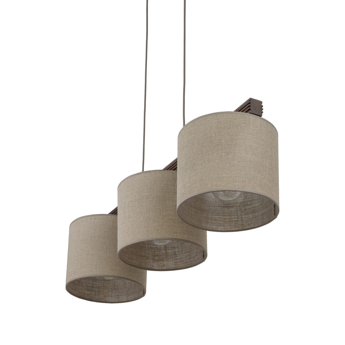 Lustră TK Lighting Viga Shade, nuc, 3 x E27, 11843