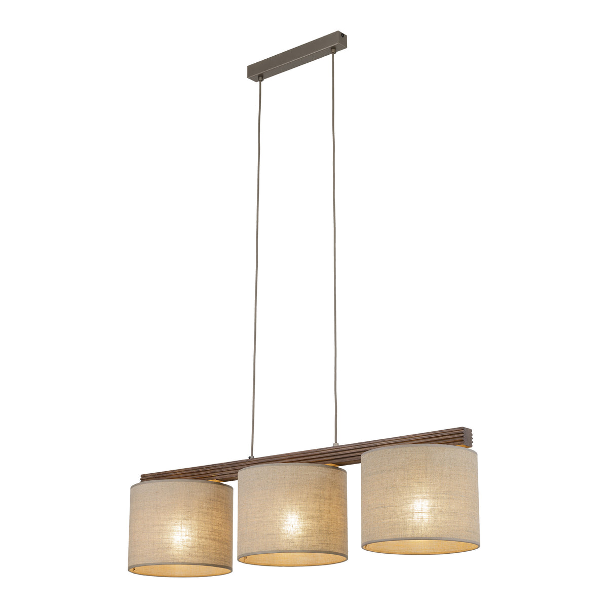 Lustră TK Lighting Viga Shade, nuc, 3 x E27, 11843