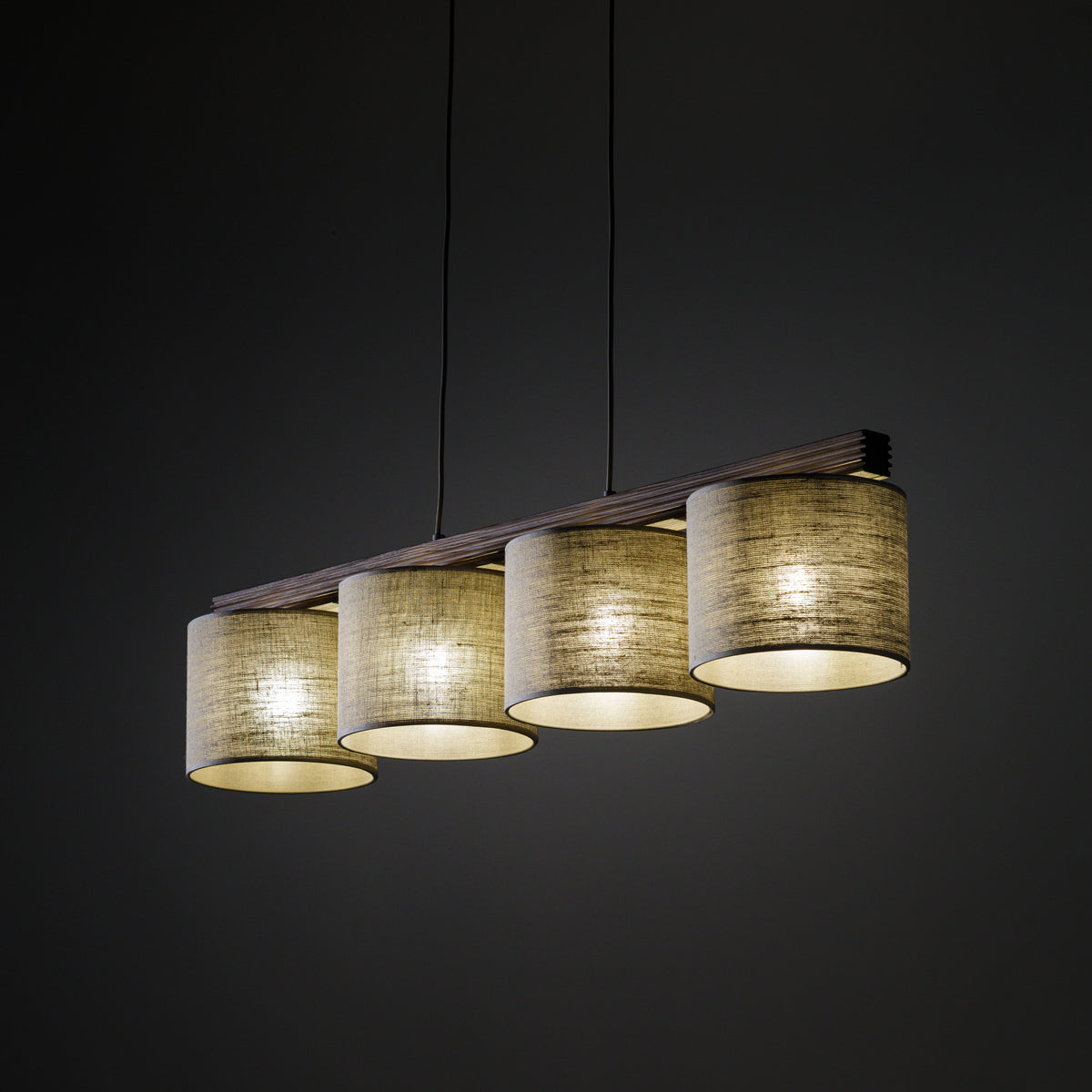 Lustră TK Lighting Viga Shade, nuc, 4 x E27, 11844