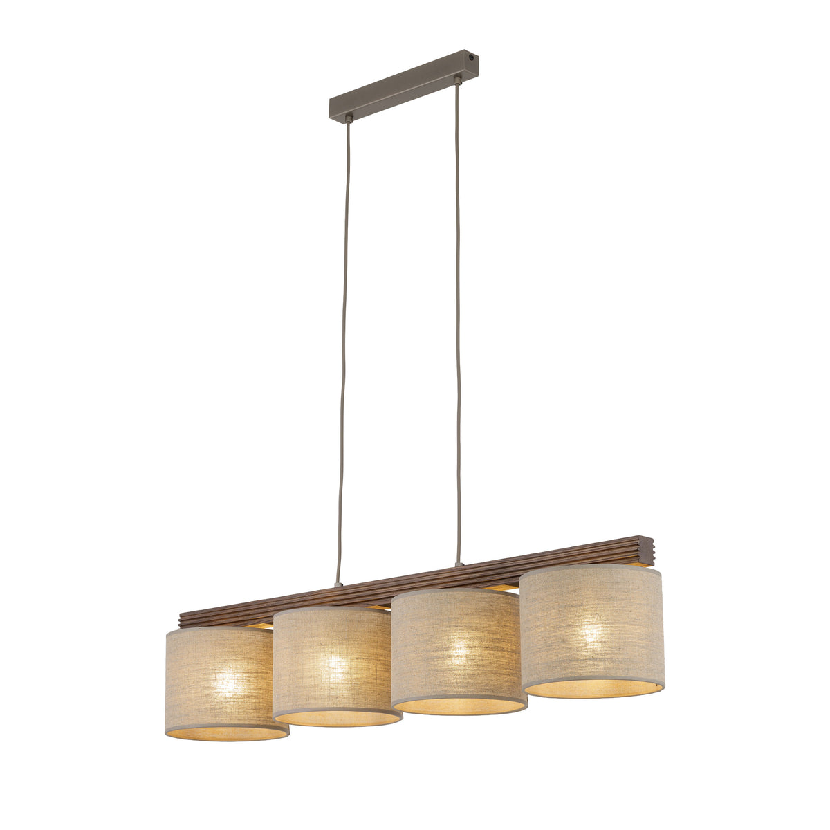 Lustră TK Lighting Viga Shade, nuc, 4 x E27, 11844