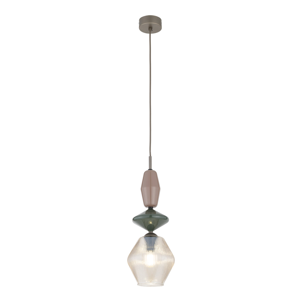 Pendul TK Lighting Zen Fuso, maro, coniac, 11865