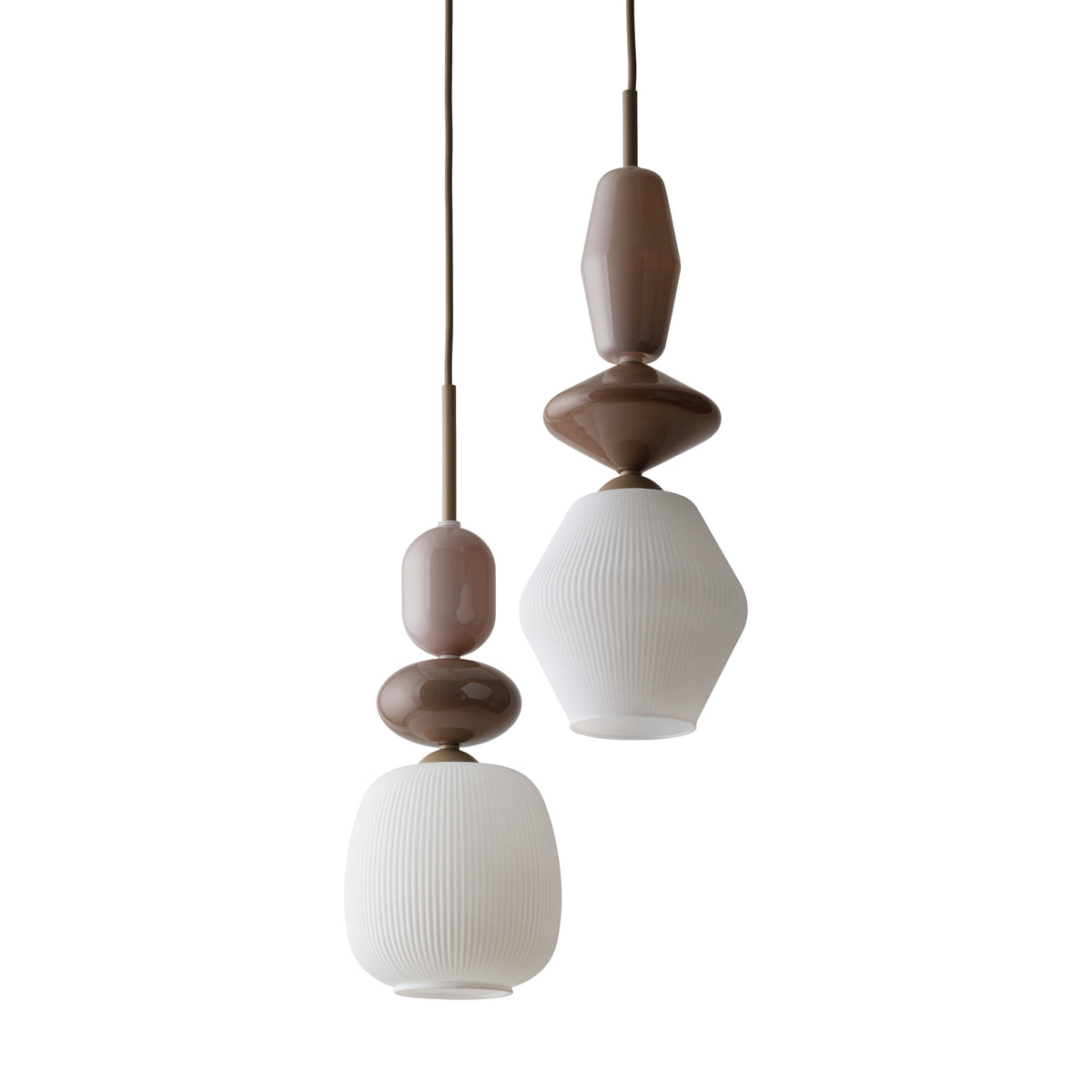 Pendul TK Lighting Zen Botti, nisip, alb, 11870