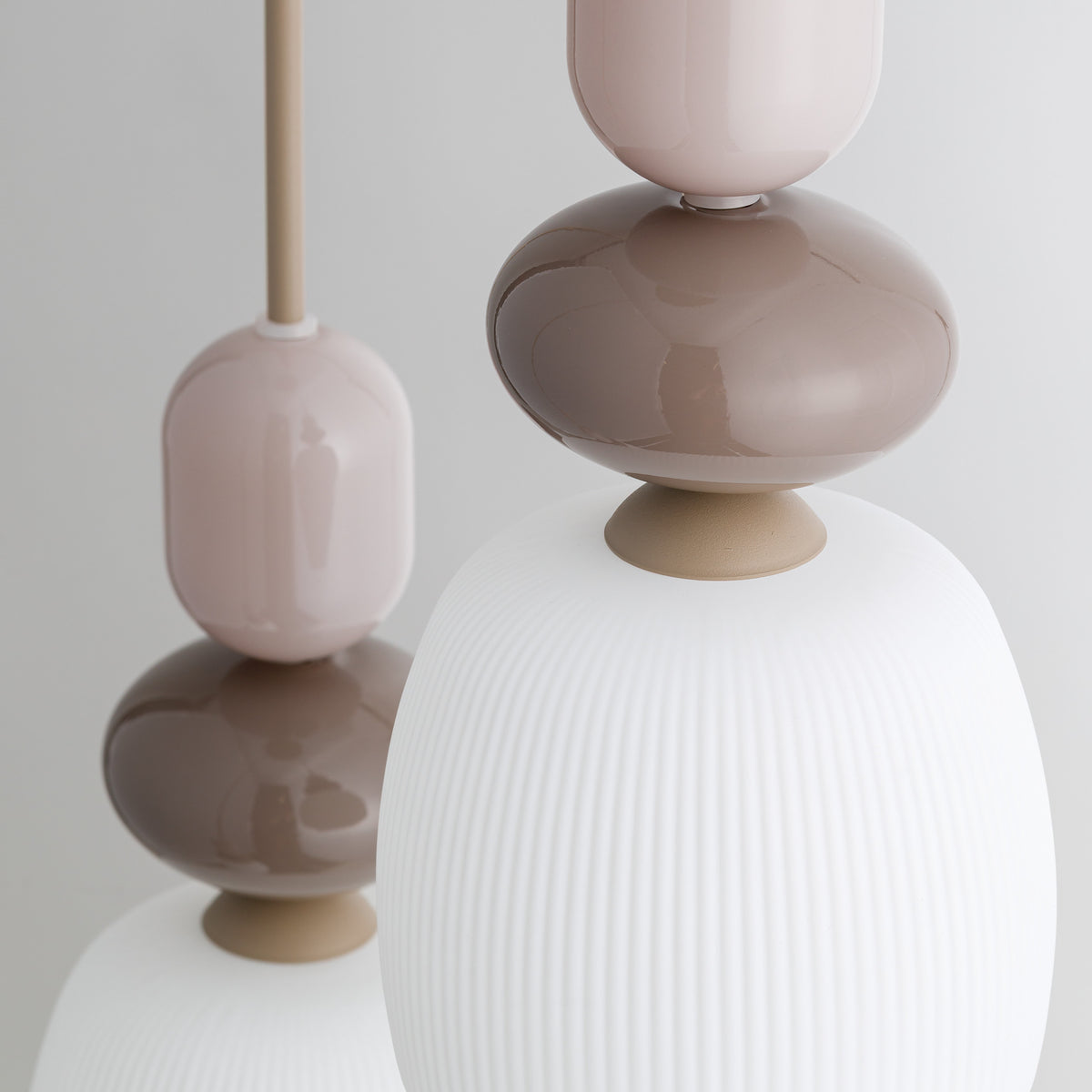 Lustră TK Lighting Zen Botti Rotund, nisip, alb, 3 x E14, 11872