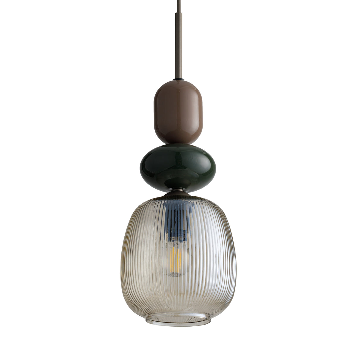 Pendul TK Lighting Zen Botti, maro, coniac, 11875