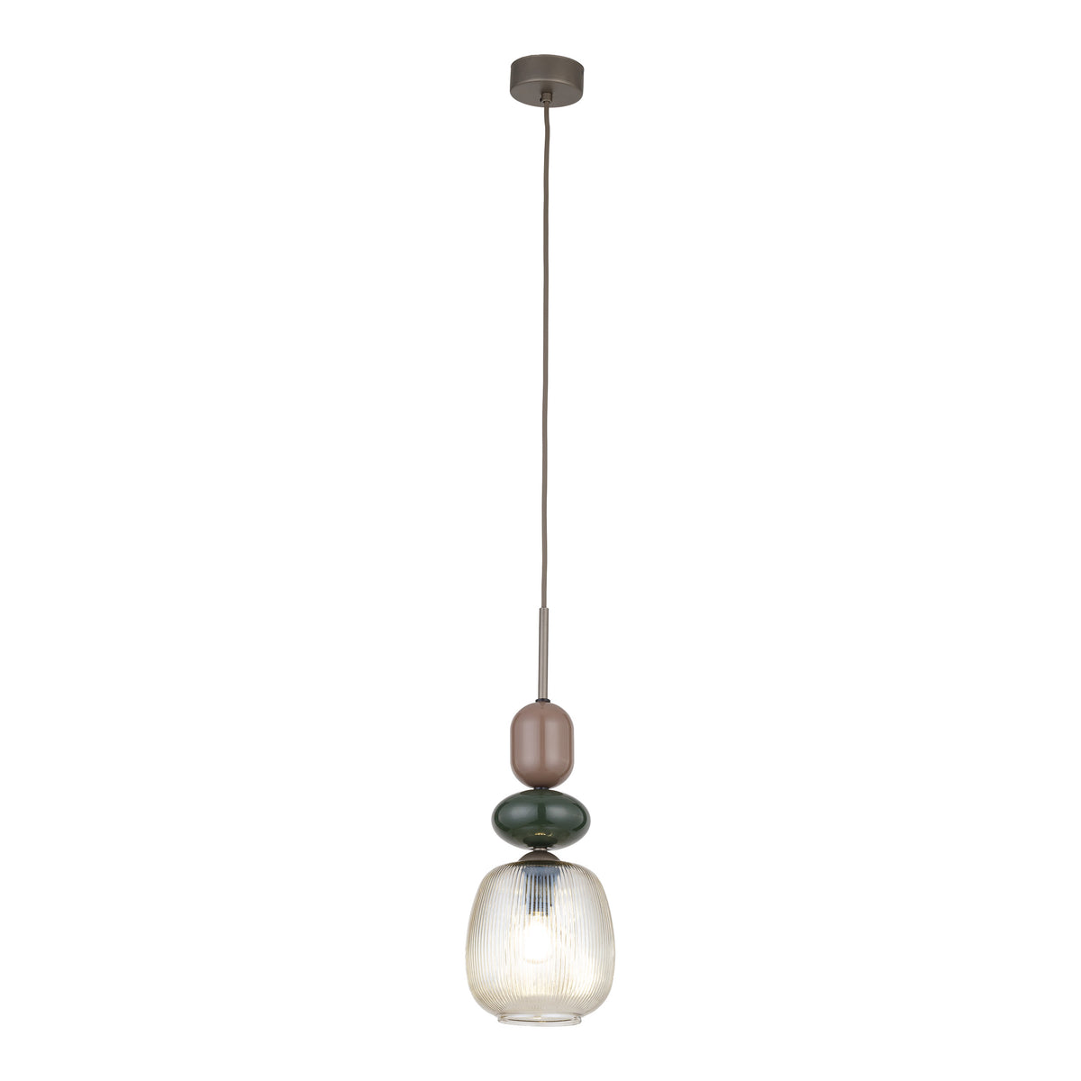 Pendul TK Lighting Zen Botti, maro, coniac, 11875