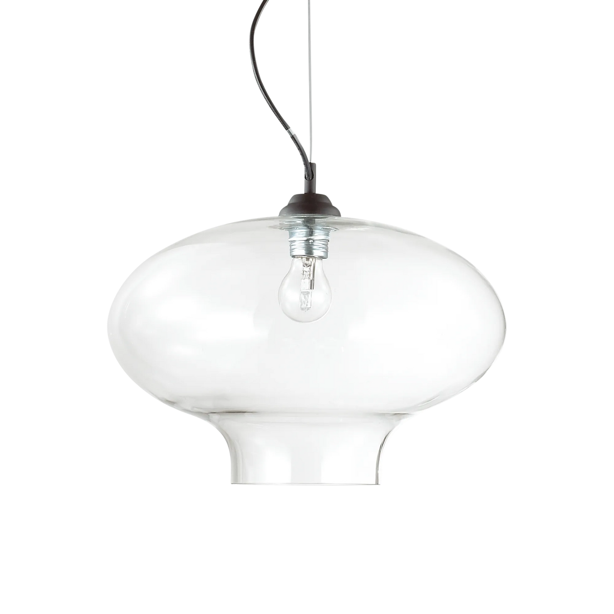 Pendul Ideal Lux Bistro' SP1 Round, transparent, 120898